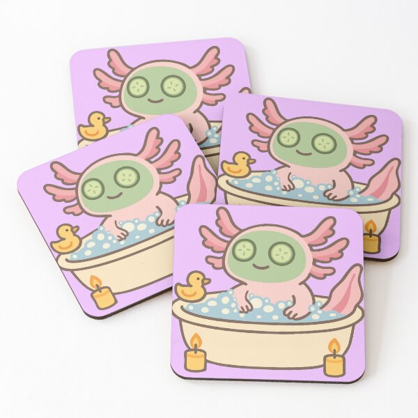 Item preview, Axolotl Spa Day designed and sold by Melnick's Designs.