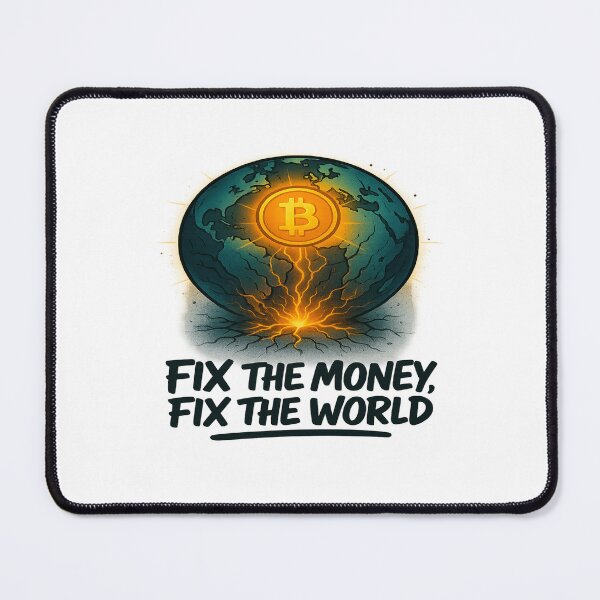 Item preview, Fix the Money, Fix the World – Bitcoin Hope Design designed and sold by BitcoinShortz.