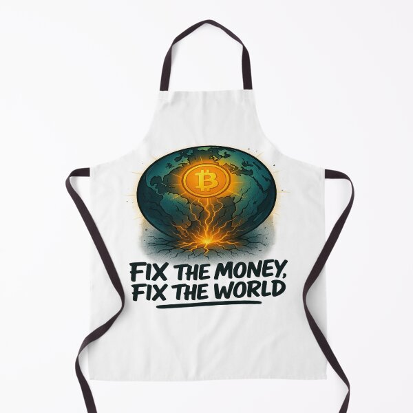 Item preview, Fix the Money, Fix the World – Bitcoin Hope Design designed and sold by BitcoinShortz.