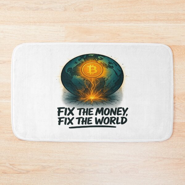 Item preview, Fix the Money, Fix the World – Bitcoin Hope Design designed and sold by BitcoinShortz.