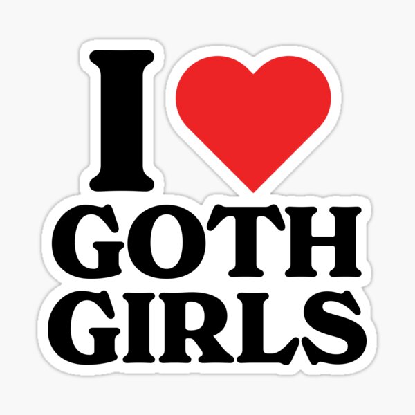 Item preview, "I Love..." – Goth Girls Shirt – Ironic & Relatable Quote Design  designed and sold by NiceTry Studio.
