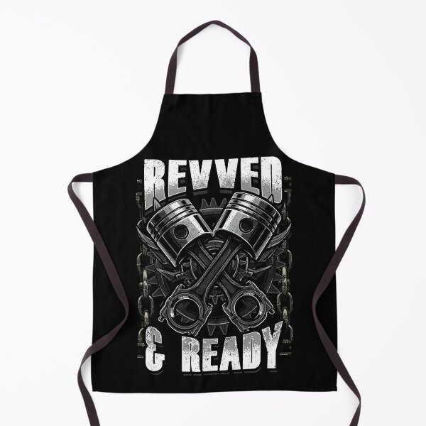 Item preview, Revved and Ready – Piston & Engine Gear Skull Design designed and sold by PECCATOR.