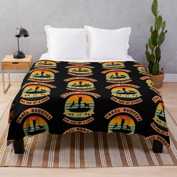 Item preview, Trail Buddies Hiking with Dogs – Sunset Adventure Design designed and sold by Fikuall.