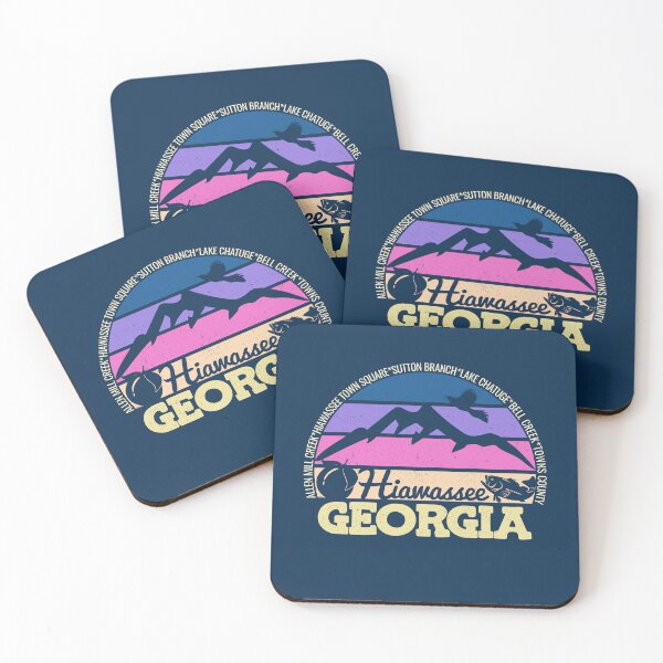 Item preview, Hiawassee Georgia Sunset Retro Vintage Local Pride Logo designed and sold by CRHPOD20.