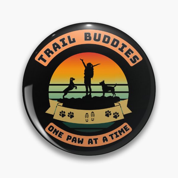 Item preview, Trail Buddies Hiking with Dogs – Sunset Adventure Design designed and sold by Fikuall.