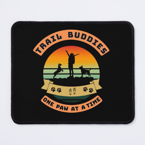 Item preview, Trail Buddies Hiking with Dogs – Sunset Adventure Design designed and sold by Fikuall.
