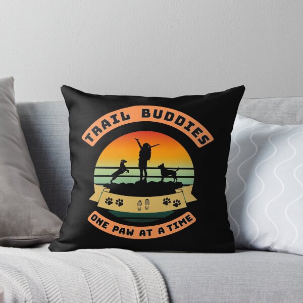 Item preview, Trail Buddies Hiking with Dogs – Sunset Adventure Design designed and sold by Fikuall.