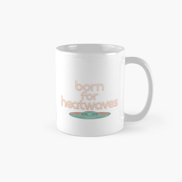 Item preview, Born for Heatwaves Text with Teal Gradient Design on Black designed and sold by Creative88Art.