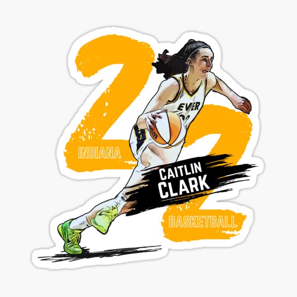 Item preview, Caitlin Clark #22 dribble -KBCC061 designed and sold by PTCartoonArt.
