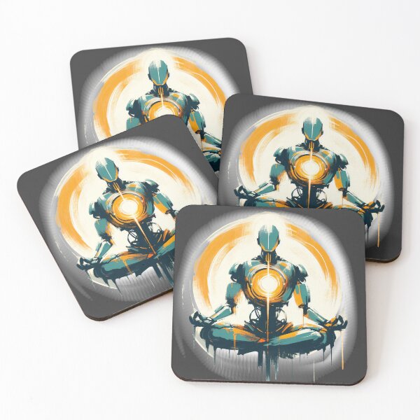 Item preview, Enlightened Robot Meditation designed and sold by Slick-Waffles.