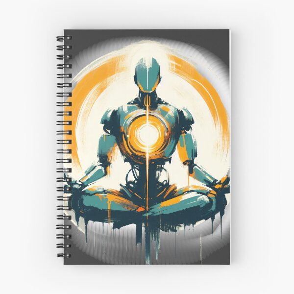 Item preview, Enlightened Robot Meditation designed and sold by Slick-Waffles.