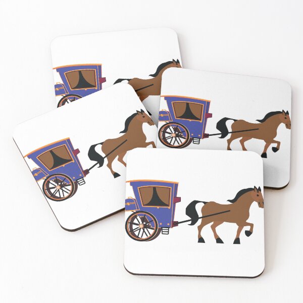 Item preview, Elegant Horse-Drawn Carriage | Vintage Transportation Design designed and sold by KiValuate.