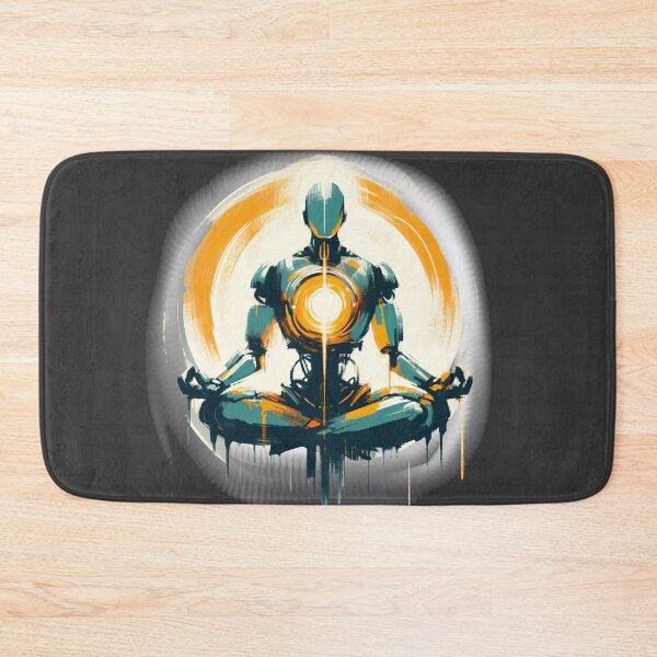 Item preview, Enlightened Robot Meditation designed and sold by Slick-Waffles.
