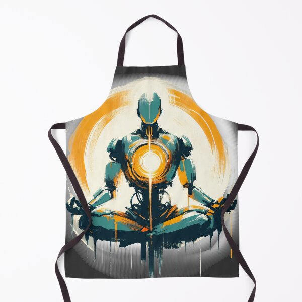 Item preview, Enlightened Robot Meditation designed and sold by Slick-Waffles.