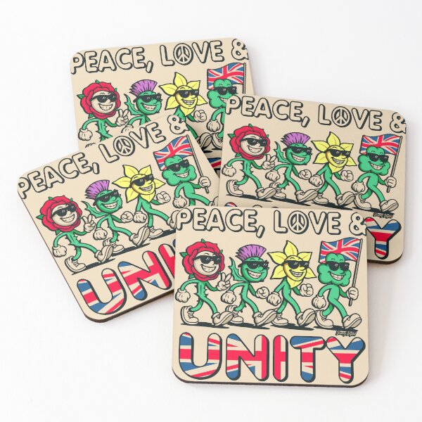 Item preview, UK Floral Unity: Peace, Love & British Pride designed and sold by jimmy-digital.