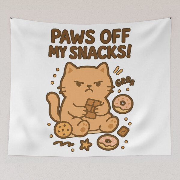 Item preview, Paws Off My Snacks! – Cute Pet Snack Doodle designed and sold by Infinity Drip Design.