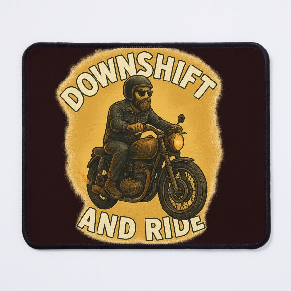 Item preview, Downshift and Ride – Retro Biker Classic designed and sold by ForestPainter.
