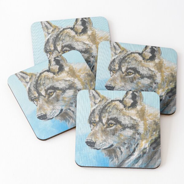 Item preview, First painting of wolf.  designed and sold by Peoplespets.