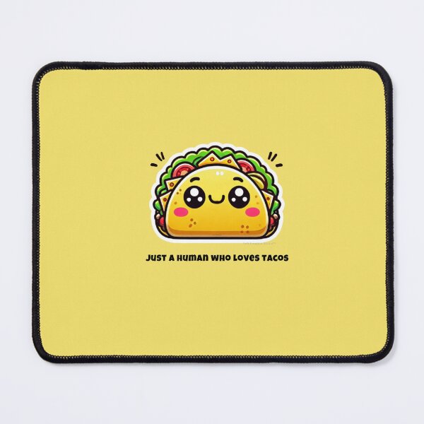 Item preview, Just a Human Who Loves Tacos – Cute Minimal Taco Quote designed and sold by SoftEmotion.