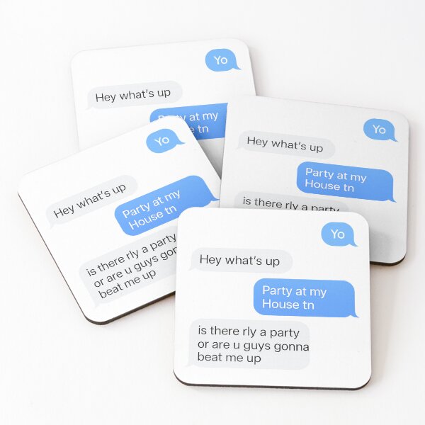 Item preview, Yo Party at my House tn - iMessage Meme designed and sold by Kunst-Shirt.