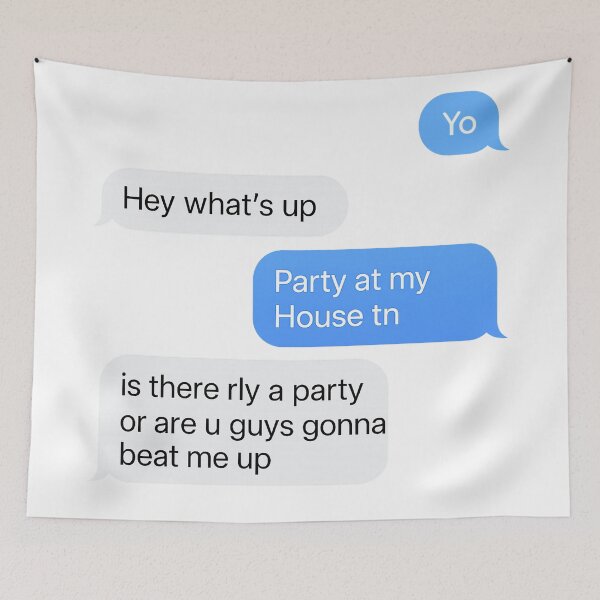 Item preview, Yo Party at my House tn - iMessage Meme designed and sold by Kunst-Shirt.