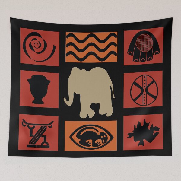Item preview, African abstract tribal art designed and sold by Alexaltay.