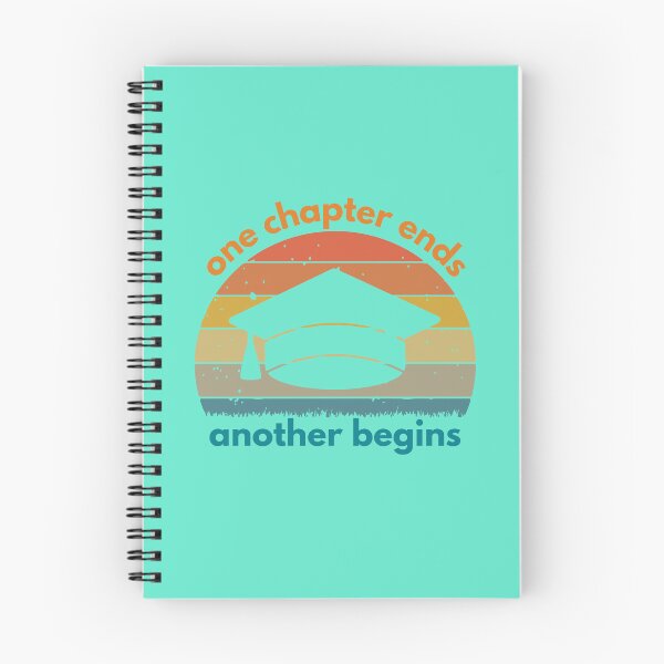 Item preview, One Chapter Ends, Another Begins – Retro Graduation Quote designed and sold by MarioWorksHQ.