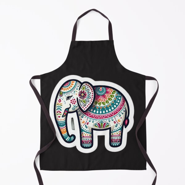 Item preview,  boho colored elephant Indian floral sticker ,boho style,Bohemian,Bloom Boom,Spring,ethnic designed and sold by Expressions-Sel.