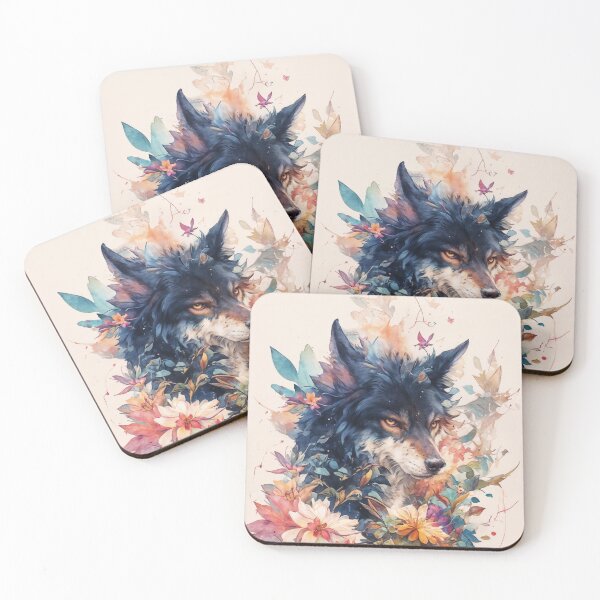 Item preview, Wolf Whispers Beneath the Petal Canopy designed and sold by AshiraCreations.