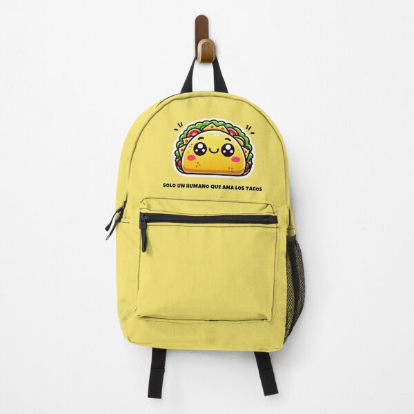 Vista previa del artículo con la obra «Solo un Humano que Ama los Tacos – Frase Divertida con Tacos», diseñado y vendido por SoftEmotion.