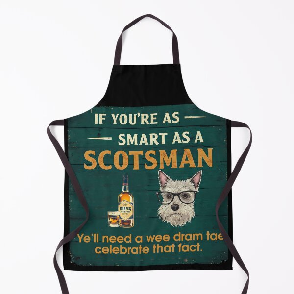 Item preview, If you're as smart as a Scotsman, you'll need a small drink to celebrate that fact. designed and sold by Coloradodrawings.