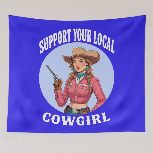 Item preview, Support Your Local Cowgirl 6 designed and sold by DigitalandPhoto.