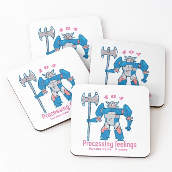 Item preview, 404 Robot – Processing Feelings (Retro Mecha Sticker) designed and sold by hoggylorente.