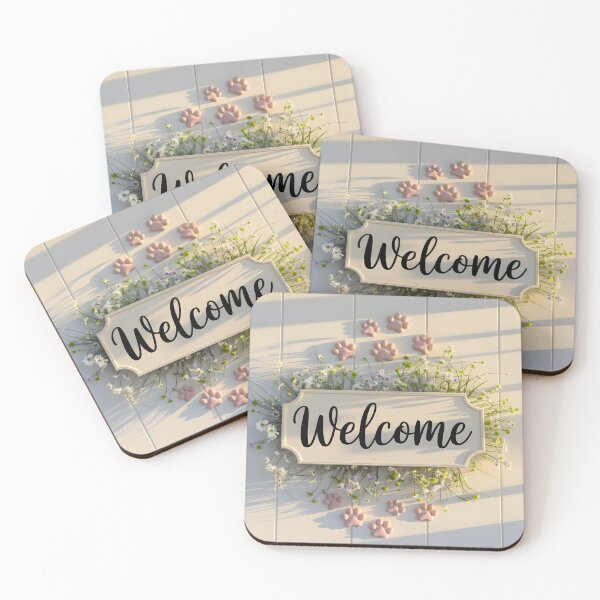 Item preview, A Welcome Sign designed and sold by PawPrintedArt.