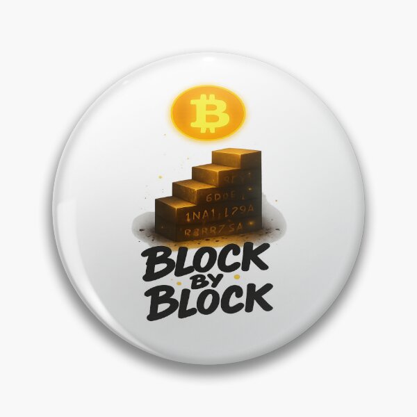 Item preview, Block by Block – Bitcoin Progress Design designed and sold by BitcoinShortz.