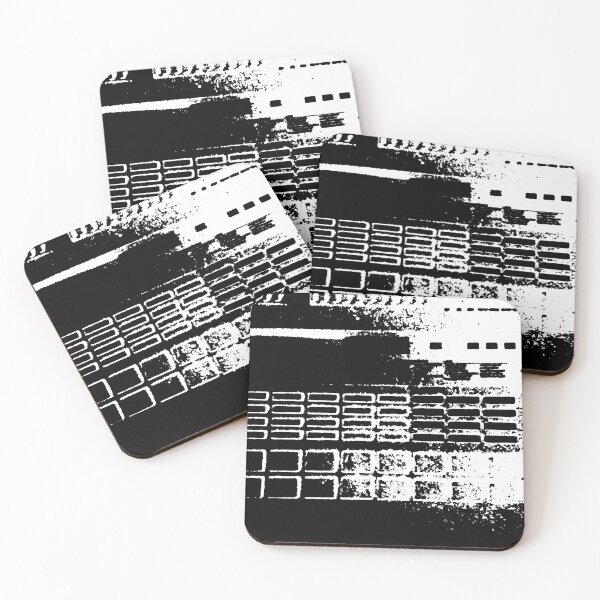 Item preview, X5 drum machine 2 - white on black xerox art designed and sold by kanakeen.