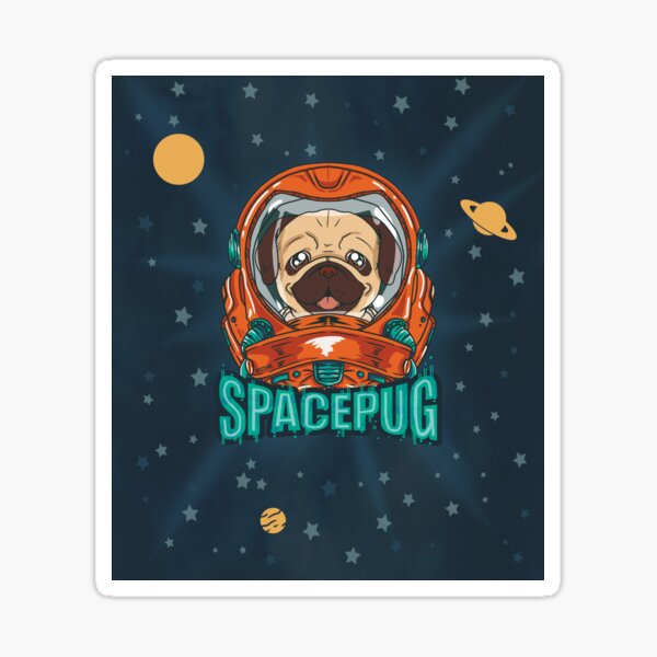 Item preview, Space Pug designed and sold by Kirotomo-Arts.