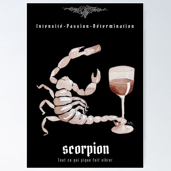 Item preview, Oeno-Astrology: Scorpio in Wine 2 designed and sold by vinsurtoile.