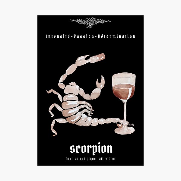 Item preview, Oeno-Astrology: Scorpio in Wine 2 designed and sold by vinsurtoile.