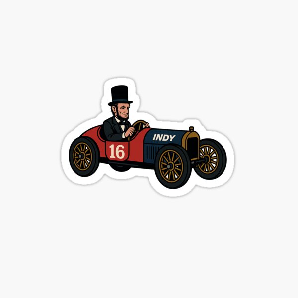 Item preview, Abe Lincoln in 1911 Race Car designed and sold by Hoosier Republic .