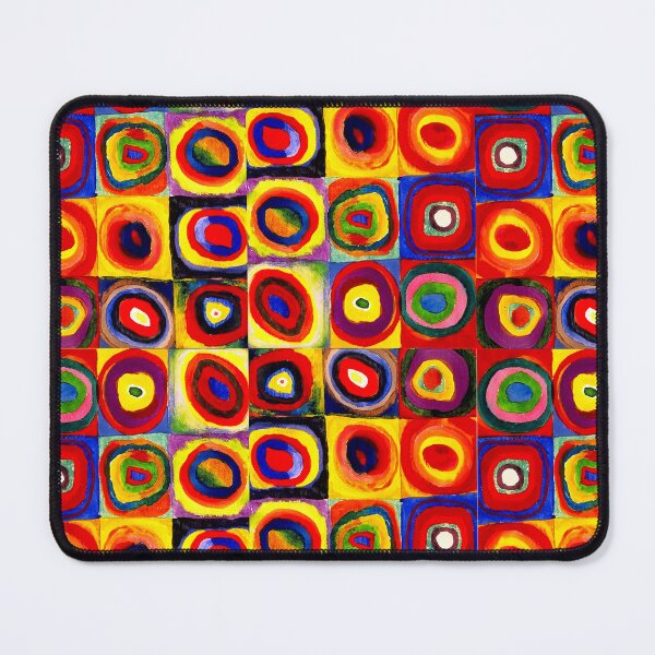 Item preview, Kandinsky Modern Squares Circles Colorful designed and sold by antiqueart.