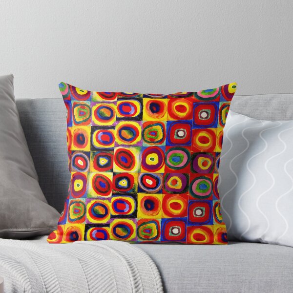 Item preview, Kandinsky Modern Squares Circles Colorful designed and sold by antiqueart.
