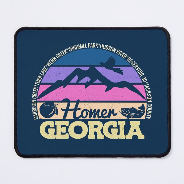 Item preview, Homer Georgia Sunset Retro Vintage Local Pride Logo designed and sold by CRHPOD20.
