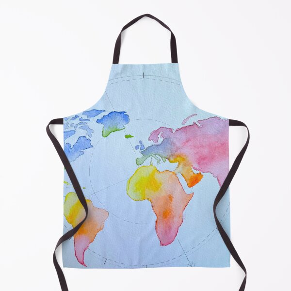 Item preview, Multicolored world map designed and sold by dreamtravel.