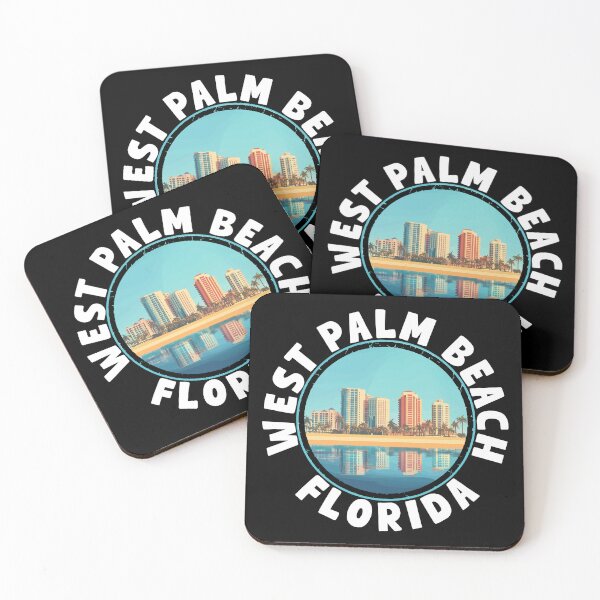 Item preview, West Palm Beach - Florida (with White Lettering) designed and sold by VelvetRoom.