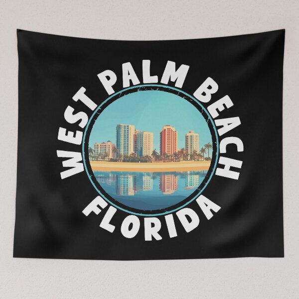 Item preview, West Palm Beach - Florida (with White Lettering) designed and sold by VelvetRoom.