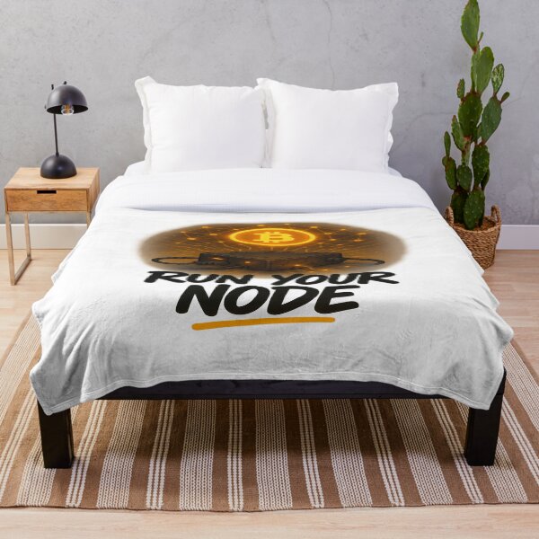 Item preview, Run Your Node – Bitcoin Network Sovereignty Art designed and sold by BitcoinShortz.