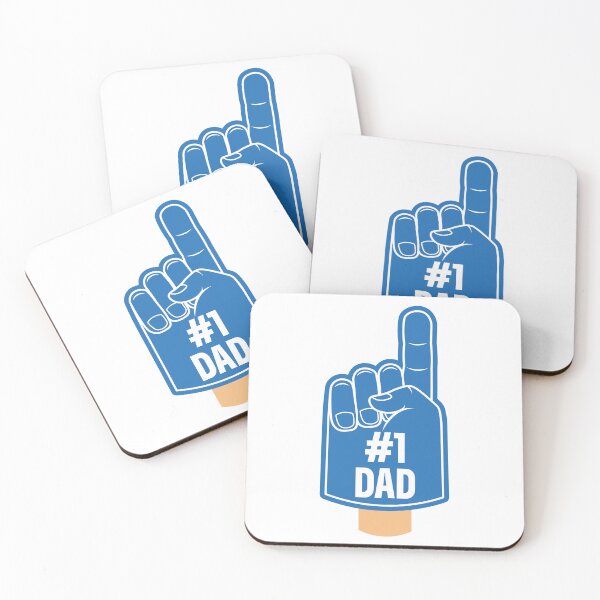 Item preview, Dad Number One Blue Foam Finger designed and sold by Art-of-Rory.