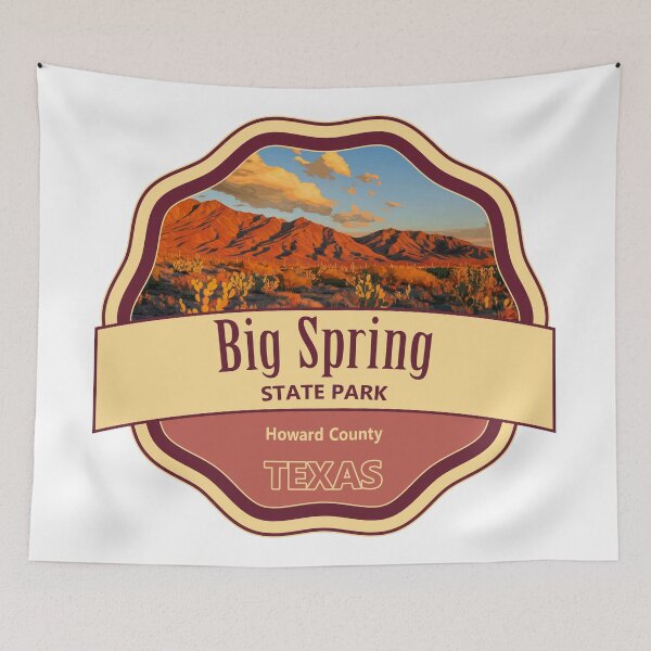 Item preview, Big Spring State Park, Howard County, Texas designed and sold by Wanderful-roads.