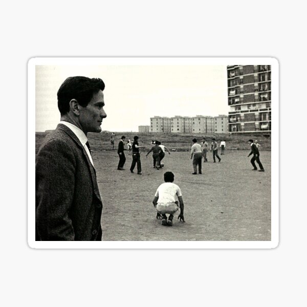 Item preview, Pasolini Watching the Suburbs – Italian Neorealism Icon designed and sold by VintageManiac.